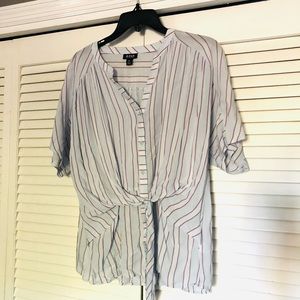 Cute baby blue and purple top.